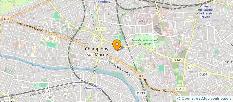 localisation de l'entreprise MADAME ISABELLE MARCHAIS à CHAMPIGNY-SUR-MARNE