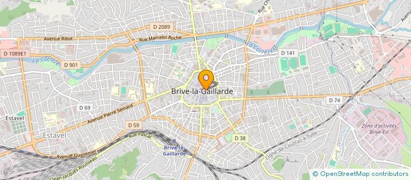 localisation de l'entreprise MADAME ISABELLE MARCILLOUX  BRIVE-LA-GAILLARDE