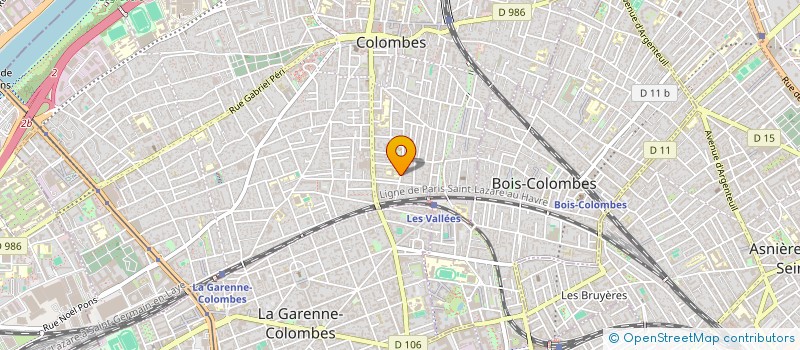 localisation de l'entreprise MADAME ISABELLE MARCOUX à COLOMBES