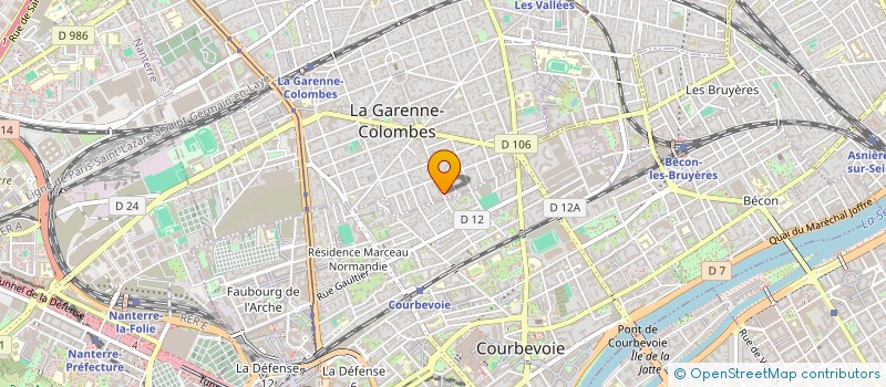 localisation de l'entreprise MADAME ISABELLE MARESCHAL DE CHARENTENAY à LA GARENNE COLOMBES