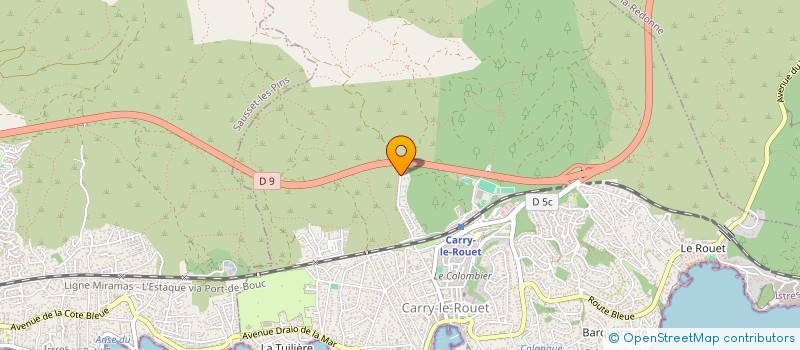 localisation de l'entreprise MADAME ISABELLE MARGUIN  CARRY-LE-ROUET