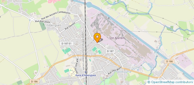 localisation de l'entreprise MADAME ISABELLE MARICHEZ  ISBERGUES