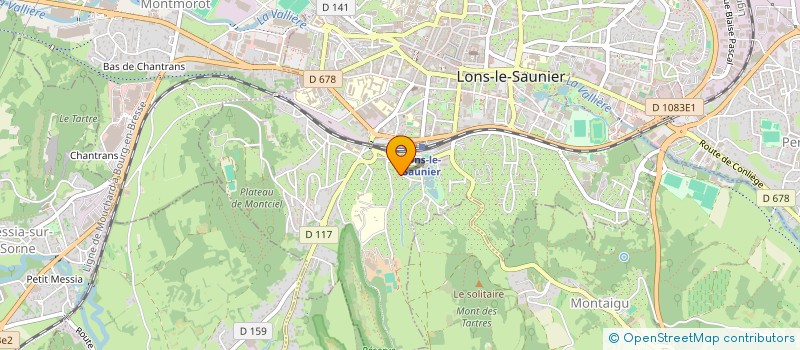 localisation de l'entreprise MADAME ISABELLE MARIN à LONS-LE-SAUNIER