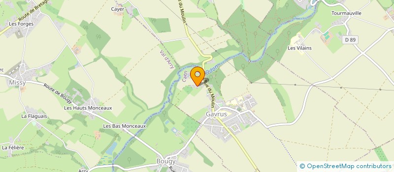 localisation de l'entreprise MADAME ISABELLE MARIN  VAL D'ARRY