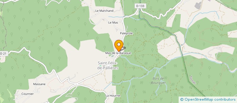 localisation de l'entreprise MADAME ISABELLE MARINTABOURET  SAINT-FELIX-DE-PALLIERES