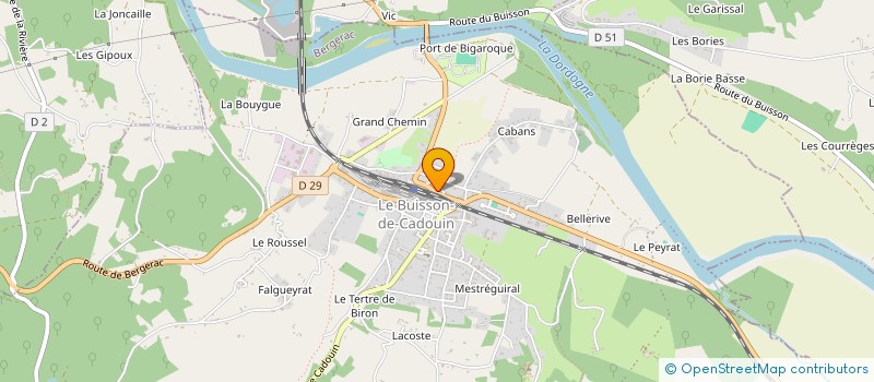 localisation de l'entreprise MADAME ISABELLE MARSAL  LE BUISSON-DE-CADOUIN