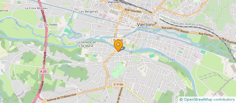 localisation de l'entreprise MADAME ISABELLE MARTEN  VIERZON