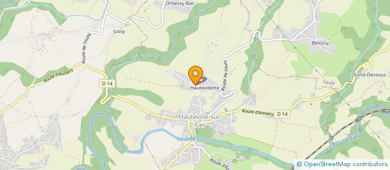 localisation de l'entreprise MADAME ISABELLE MARTIN  HAUTEVILLE-SUR-FIER