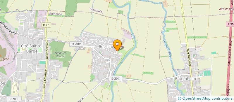 localisation de l'entreprise MADAME ISABELLE MARTIN  RUELISHEIM