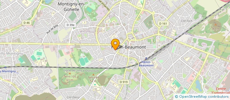 localisation de l'entreprise MADAME ISABELLE MARTIN à HENIN-BEAUMONT