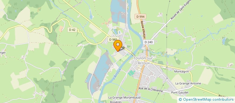 localisation de l'entreprise MADAME ISABELLE MARTIN  TOULON-SUR-ARROUX