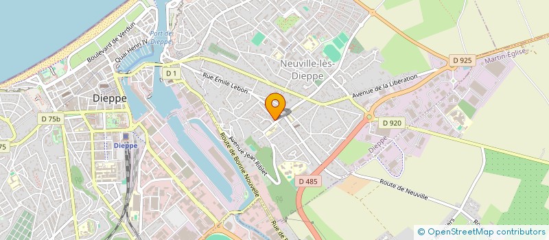 localisation de l'entreprise MADAME ISABELLE MARTINE à DIEPPE