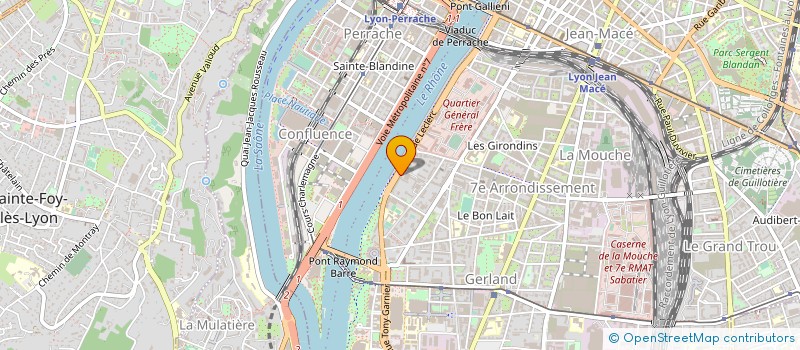 localisation de l'entreprise MADAME ISABELLE MARTINE GRANJARD  LYON