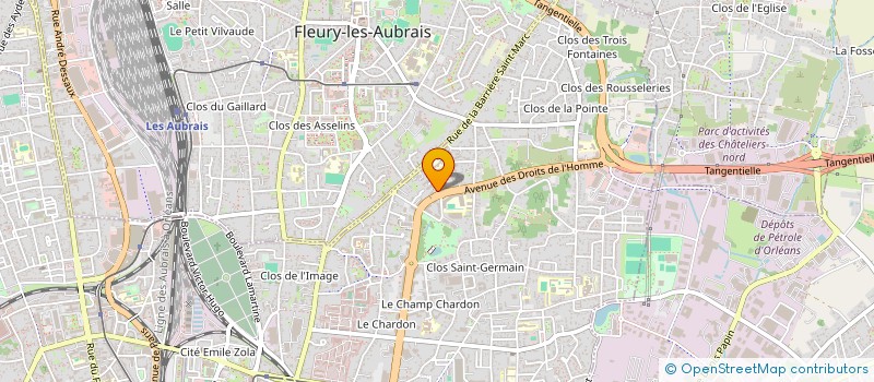 localisation de l'entreprise MADAME ISABELLE MARTINEAU à ORLEANS