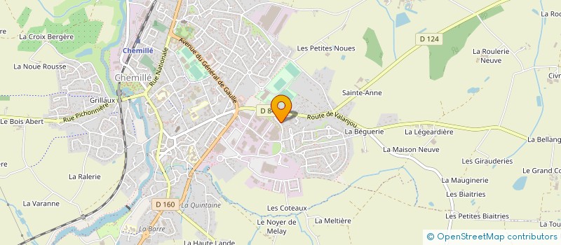 localisation de l'entreprise MADAME ISABELLE MARTINEAU  CHEMILLE-EN-ANJOU