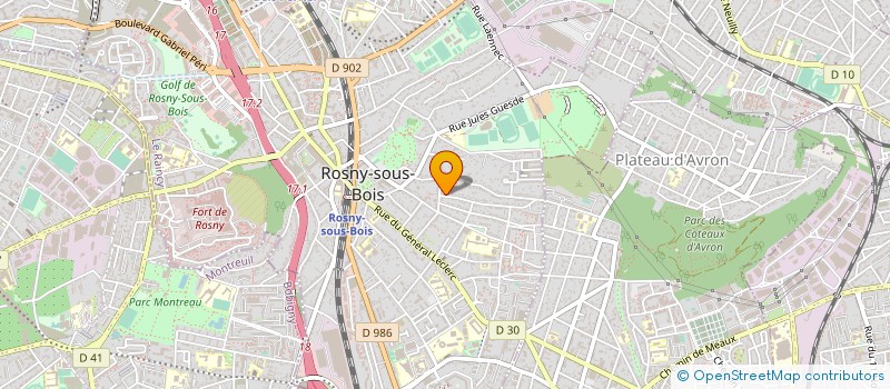 localisation de l'entreprise MADAME ISABELLE MARTINET à ROSNY-SOUS-BOIS