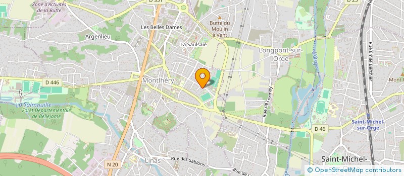 localisation de l'entreprise MADAME ISABELLE MARTINS  MONTLHERY