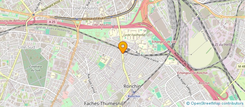 localisation de l'entreprise MADAME ISABELLE MARTY à LILLE