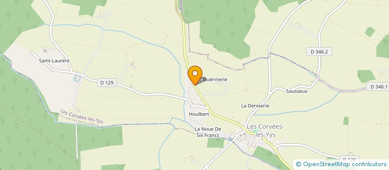 localisation de l'entreprise MADAME ISABELLE MARY à LES CORVEES-LES-YYS