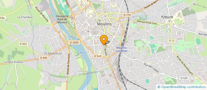 localisation de l'entreprise MADAME ISABELLE MASCLEF à MOULINS