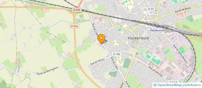 localisation de l'entreprise MADAME ISABELLE MATELOT à HAZEBROUCK