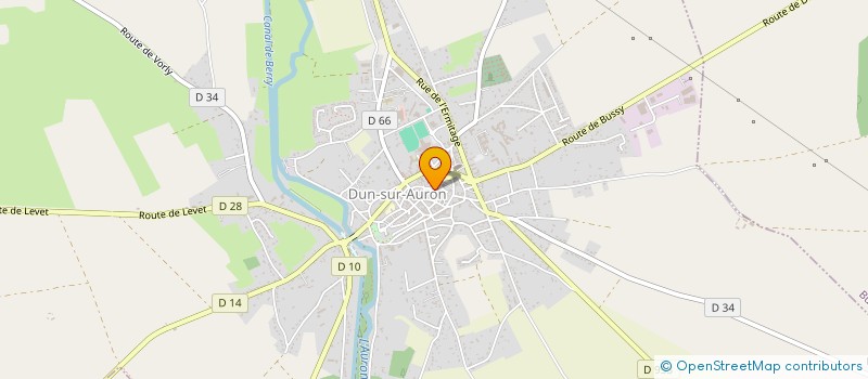 localisation de l'entreprise MADAME ISABELLE MATHE  DUN-SUR-AURON