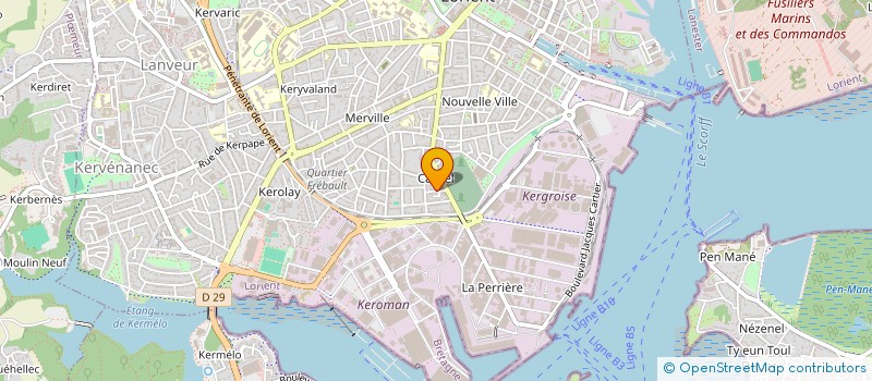 localisation de l'entreprise MADAME ISABELLE MATHIEU  LORIENT