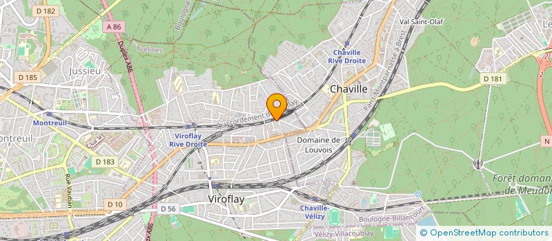 localisation de l'entreprise MADAME ISABELLE MATHIOLON  VIROFLAY