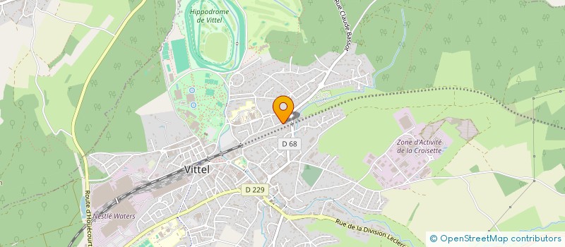 localisation de l'entreprise MADAME ISABELLE MATHIS  VITTEL