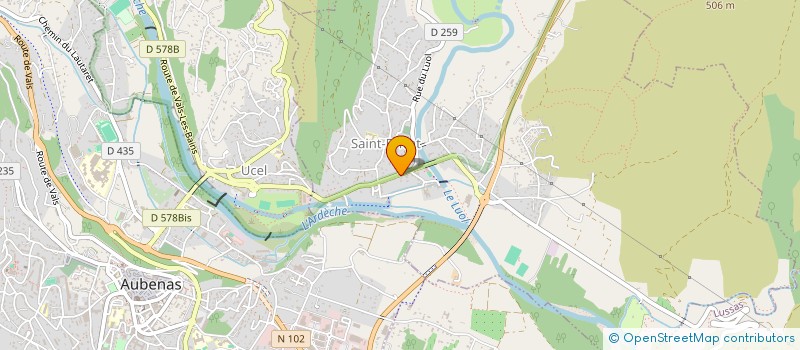 localisation de l'entreprise MADAME ISABELLE MATHON  SAINT-PRIVAT