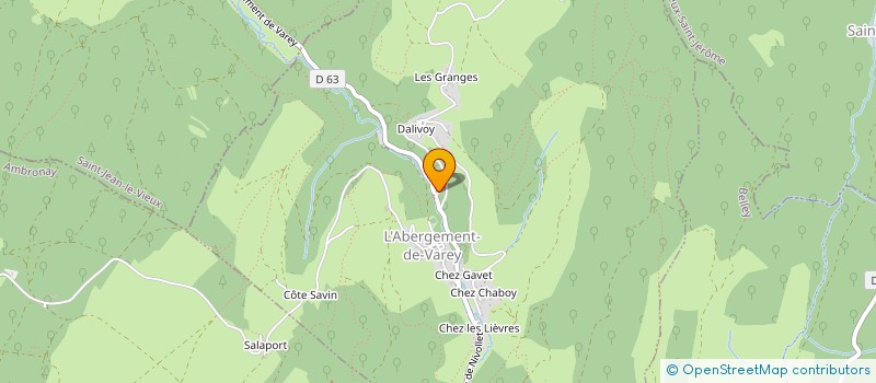 localisation de l'entreprise MADAME ISABELLE MATHY  L'ABERGEMENT-DE-VAREY