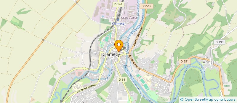 localisation de l'entreprise MADAME ISABELLE MAUCHIEN à CLAMECY