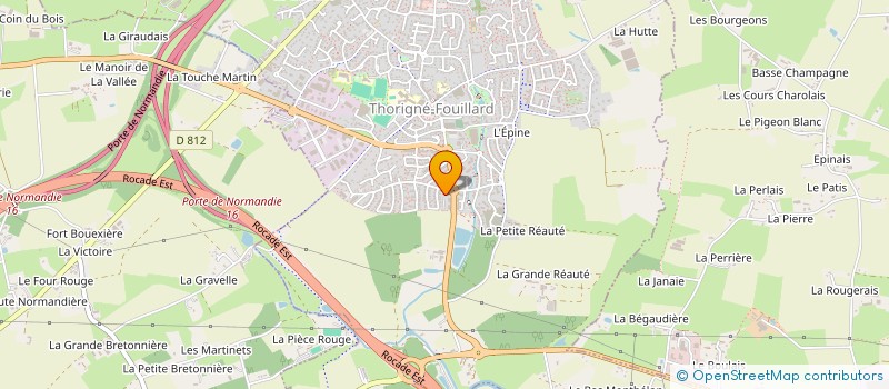 localisation de l'entreprise MADAME ISABELLE MAUDUIT  THORIGNE-FOUILLARD