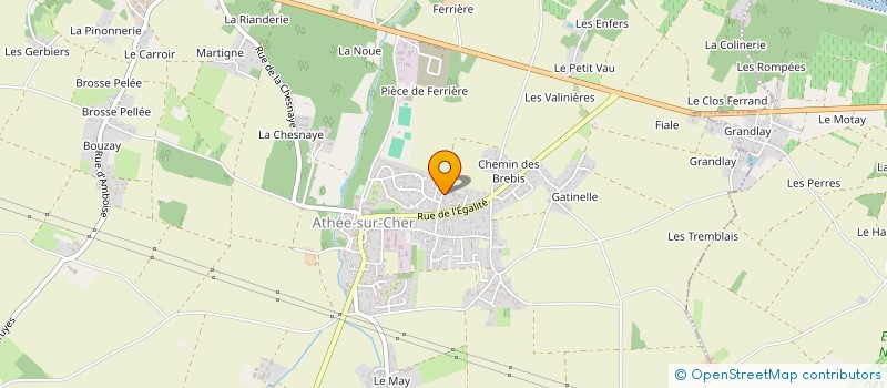 localisation de l'entreprise MADAME ISABELLE MAURICE  ATHEE-SUR-CHER