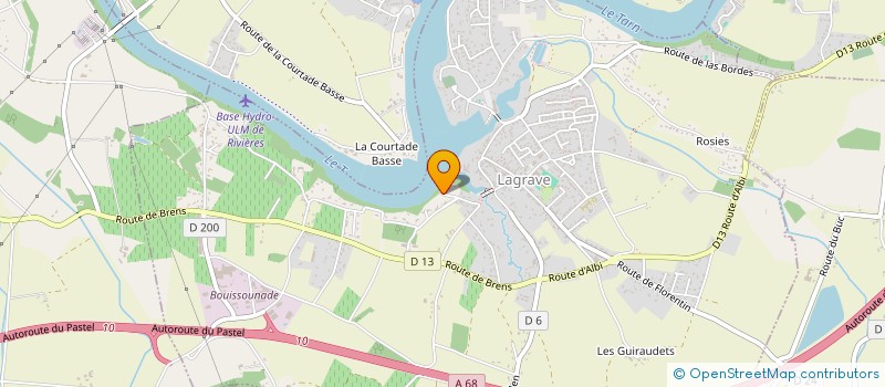 localisation de l'entreprise MADAME ISABELLE MAZELAYGUE  LAGRAVE