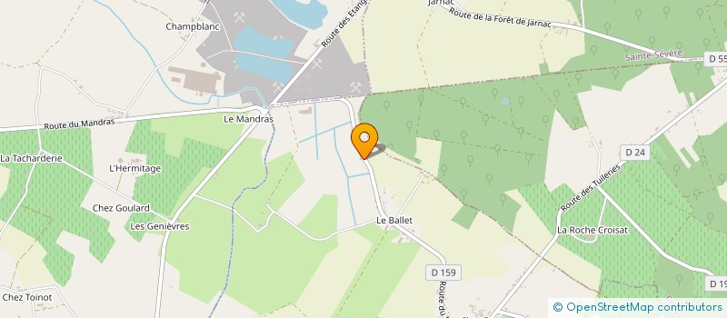 localisation de l'entreprise MADAME ISABELLE MAZERON  NERCILLAC