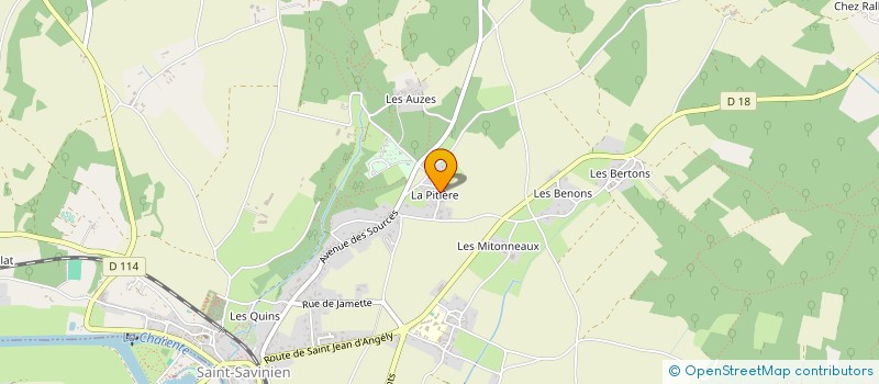 localisation de l'entreprise MADAME ISABELLE MAZOIN  SAINT-SAVINIEN