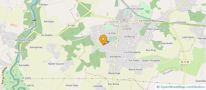 localisation de l'entreprise MADAME ISABELLE MAZURET à SAINTE ANNE D'AURAY