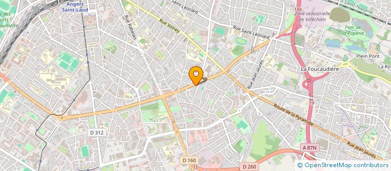 localisation de l'entreprise MADAME ISABELLE MEIGNAN à ANGERS
