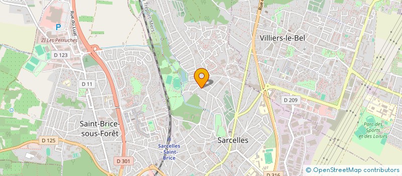 localisation de l'entreprise MADAME ISABELLE MELICA  SARCELLES