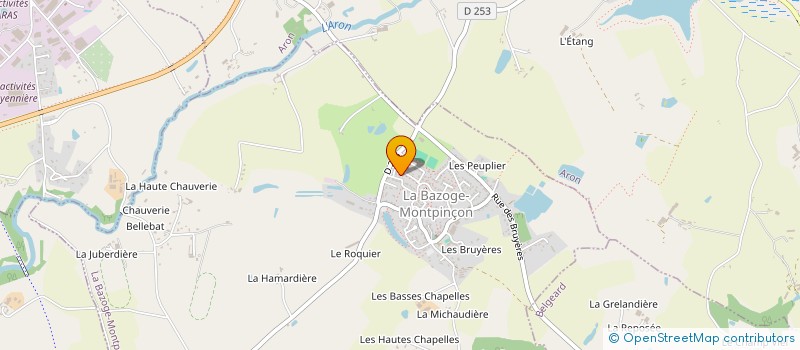 localisation de l'entreprise MADAME ISABELLE MELOT  LA BAZOGE-MONTPINCON