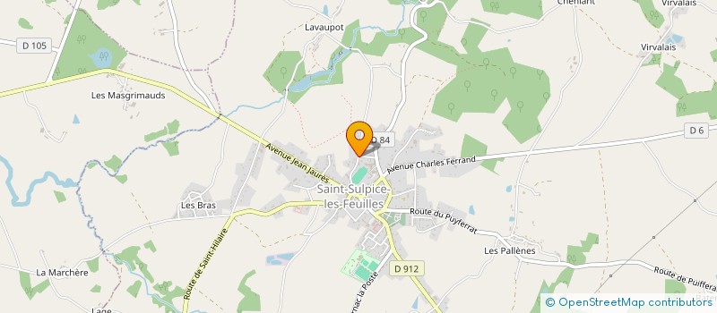 localisation de l'entreprise MADAME ISABELLE MENARD à SAINT-SULPICE-LES-FEUILLES