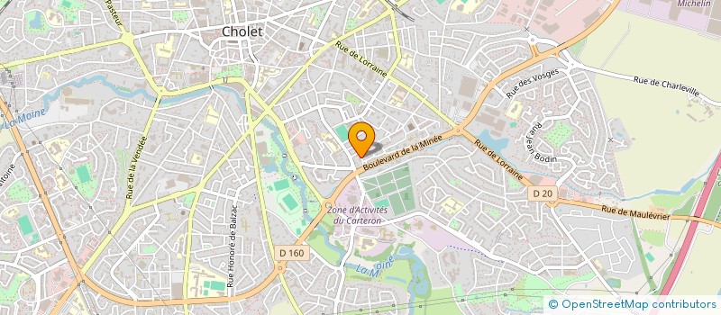 localisation de l'entreprise MADAME ISABELLE MENARD à CHOLET