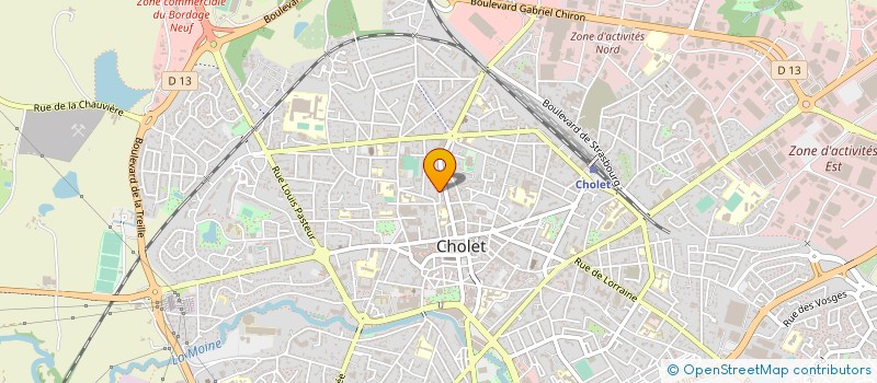 localisation de l'entreprise MADAME ISABELLE MENEUST à CHOLET