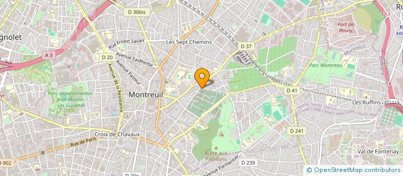 localisation de l'entreprise MADAME ISABELLE MENNEZIN à MONTREUIL