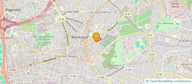 localisation de l'entreprise MADAME ISABELLE MENU à MONTREUIL