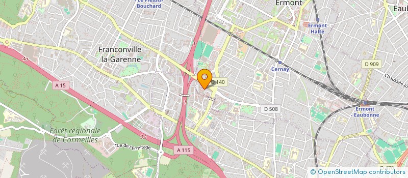 localisation de l'entreprise MADAME ISABELLE MERCAT à ERMONT