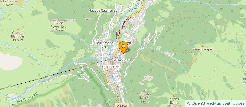 localisation de l'entreprise MADAME ISABELLE MERCIER  CAUTERETS