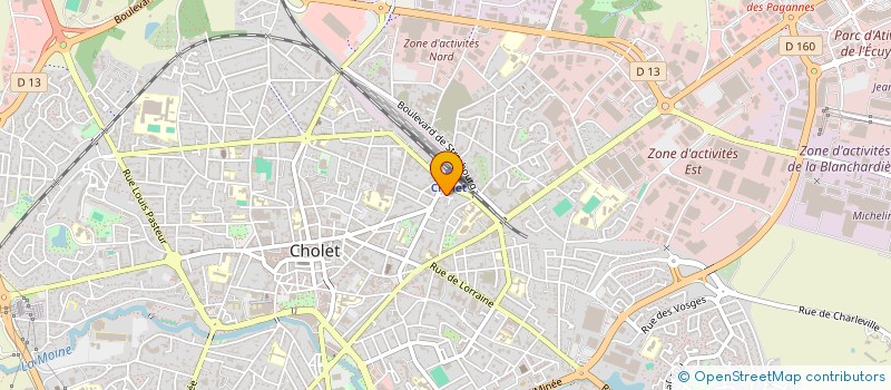localisation de l'entreprise MADAME ISABELLE MERIJEAU à CHOLET