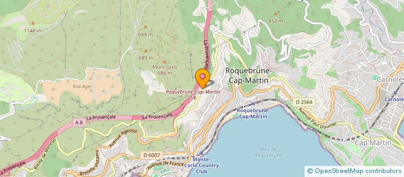 localisation de l'entreprise MADAME ISABELLE MERLET à ROQUEBRUNE-CAP-MARTIN